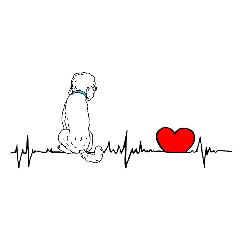 Doodle Herzlinie - heartbeat Doodle