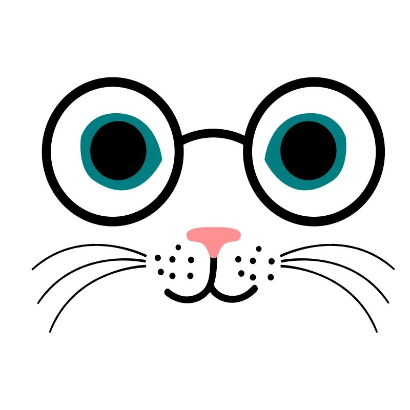 Cat eyeglasses