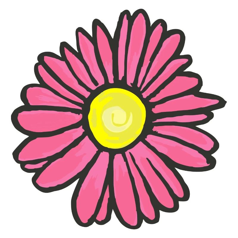 Blume Blüte pink Gerbera Germini selbst gestalten