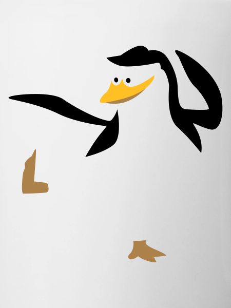 Penguin doing karate sport