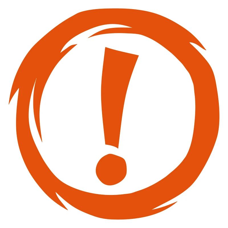 exclamation point round circle punctuation