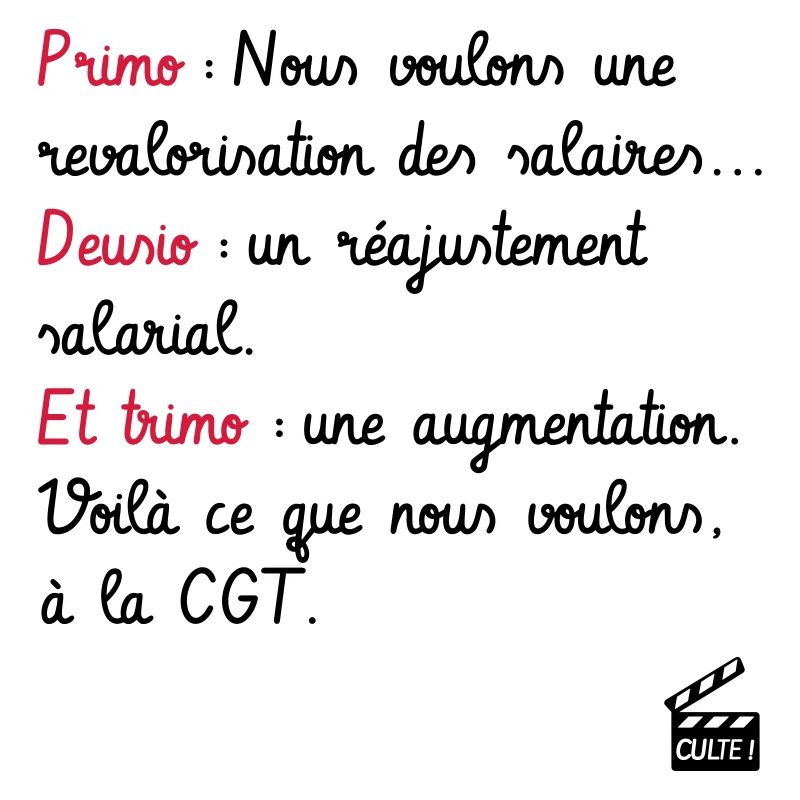 Primo Deusio Trimo - CGT - Les Inconnus - Culte !