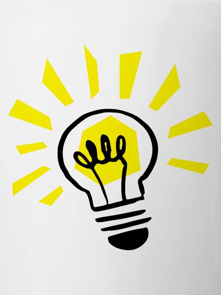 Light bulb shining
