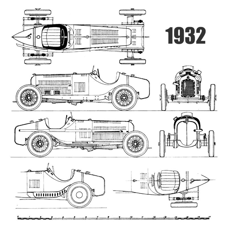 formula one 1932 black