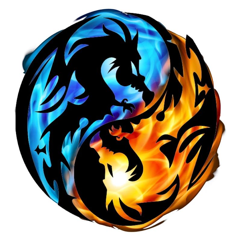 Impression yin et yang