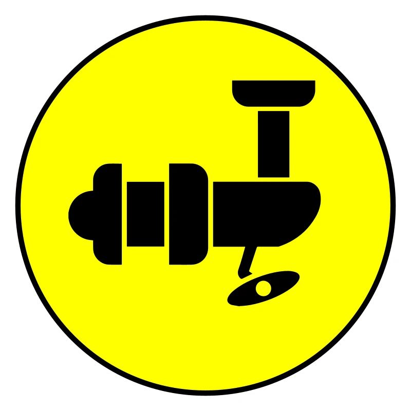 Fishing Reel Symbol Circle