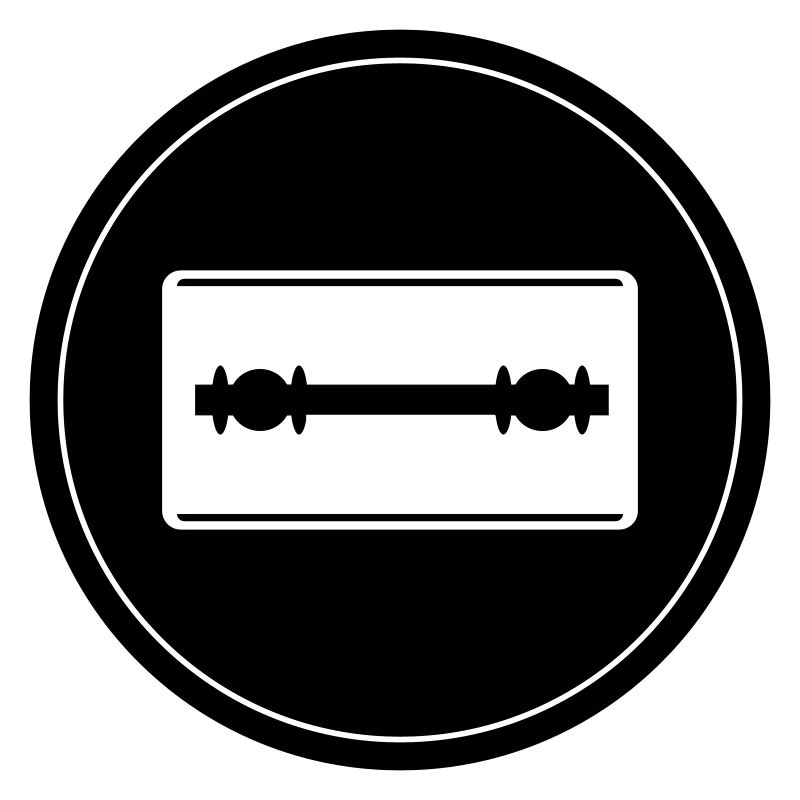 Razor Blade Icon Circle