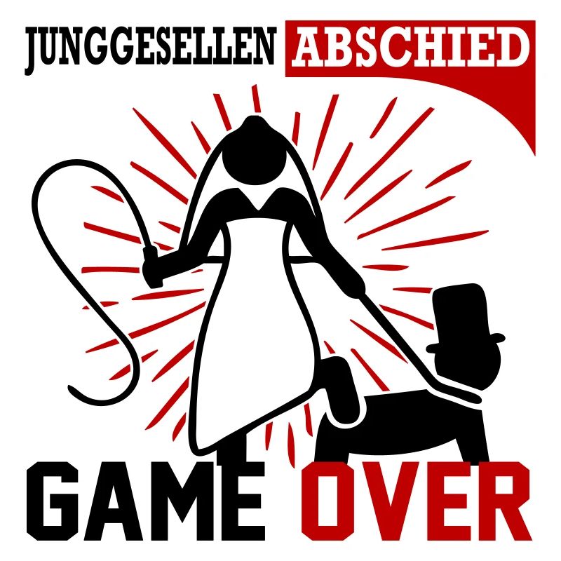 Junggesellenabschied Game Over Peitsche Married