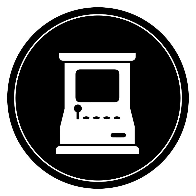 Arcade Retro Gamer Circle