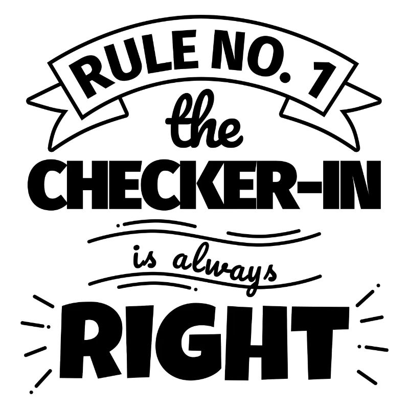 CHECKER-IN funny gift
