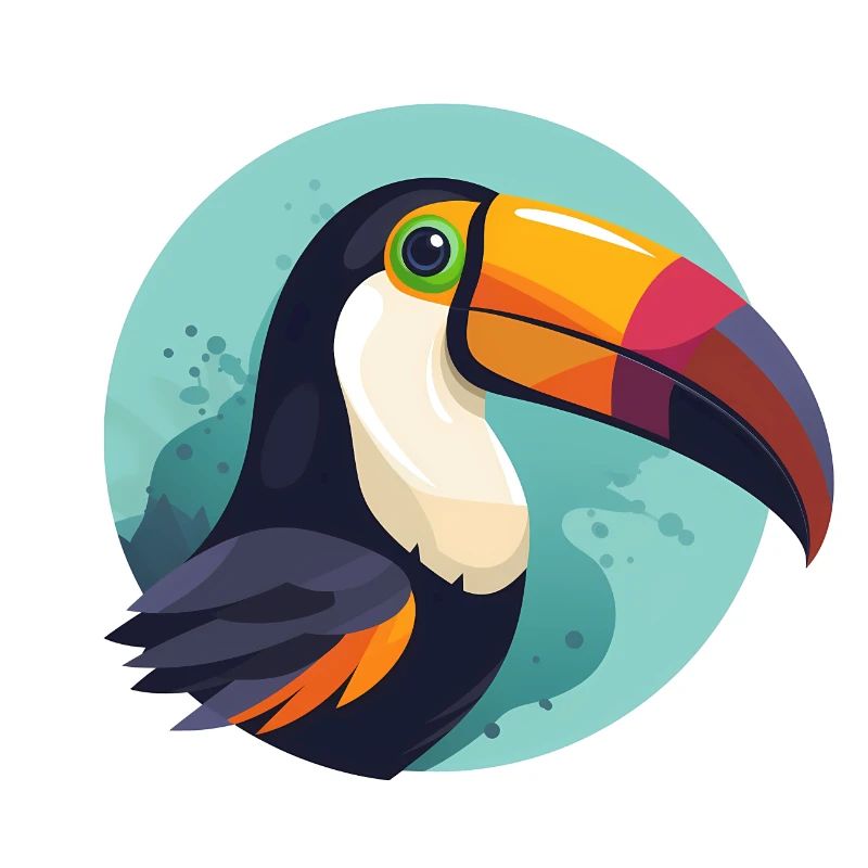Toucan with background