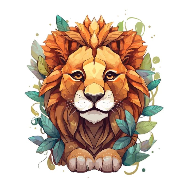 Lion Drawing Polygon