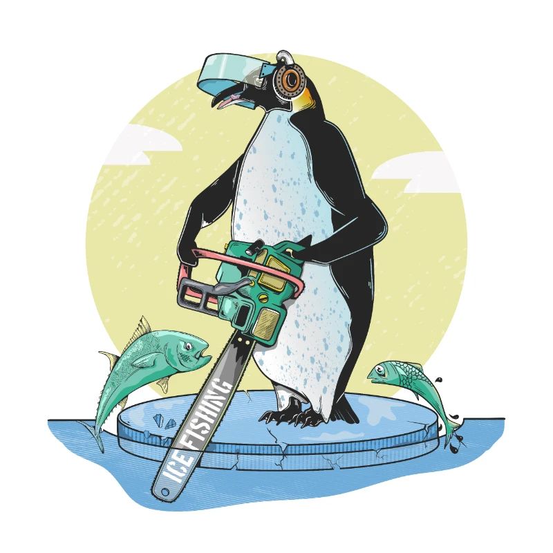 Pêche blanche aux pingouins