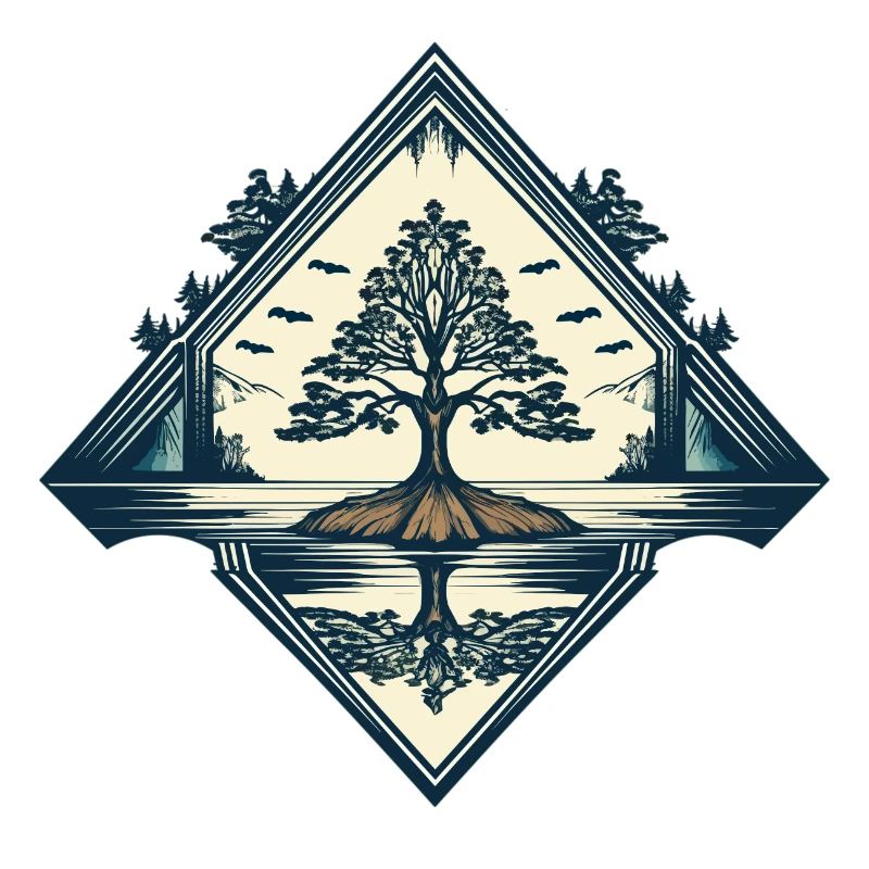 Tree aesthetically pleasing in diamond