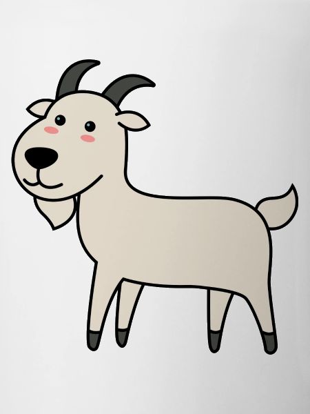 Mountain Goat Comic Animal