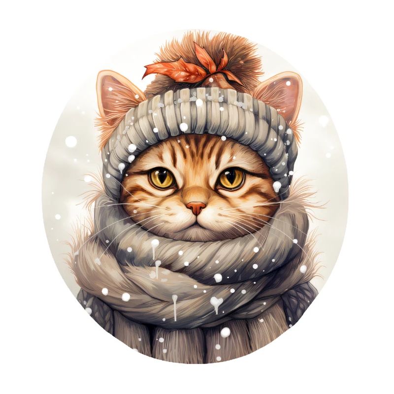 Katze im Winter