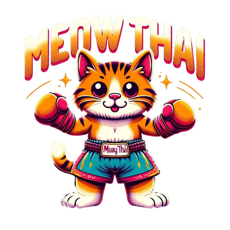 Mixed Martial Arts Meow Thai Muay Thai Cat