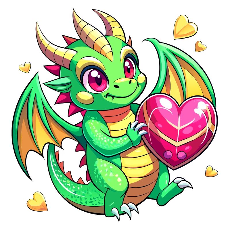 Farbenfroher Drache