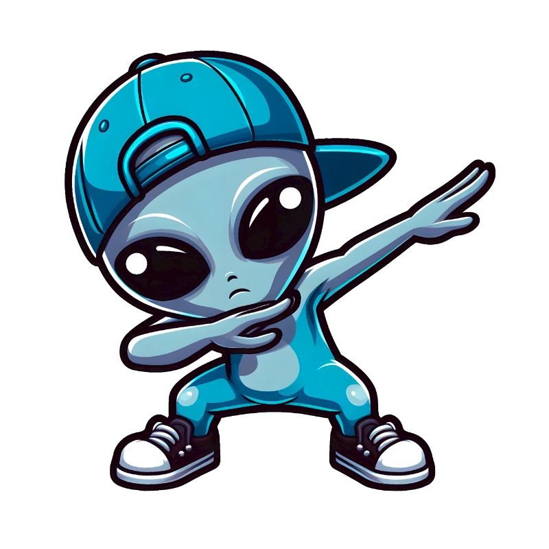 Alien Dab Geburtstag Ufo