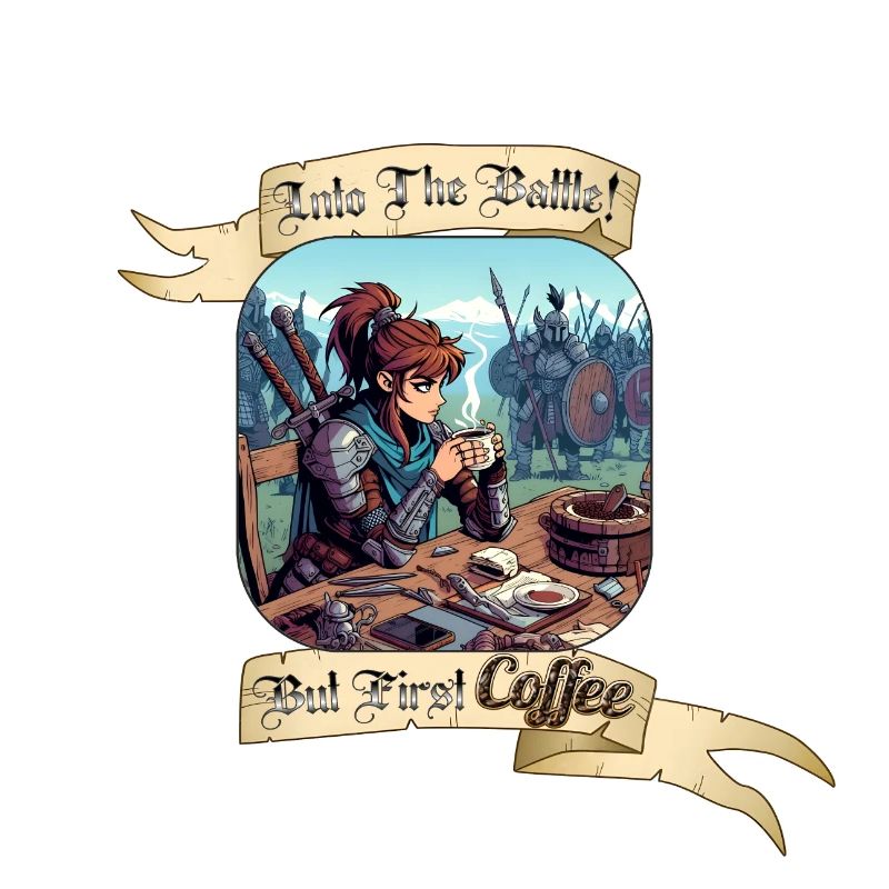 INTO THE BATTLE BUT FIRST COFFEE