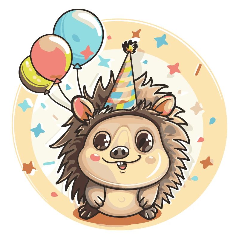 hérisson anniversaire bébé