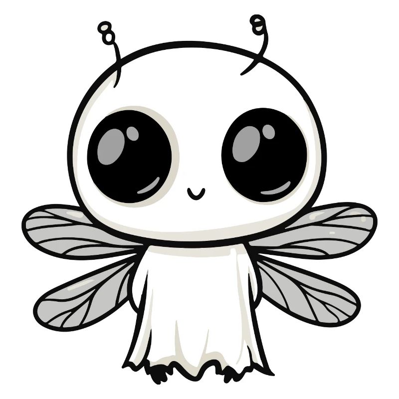 Dragonfly Halloween Funny Ghost