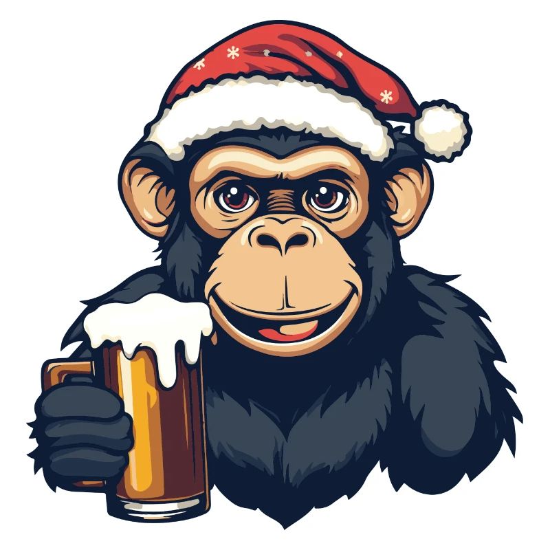 Bière de singe Noël
