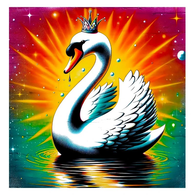 Schwan mit der Krone