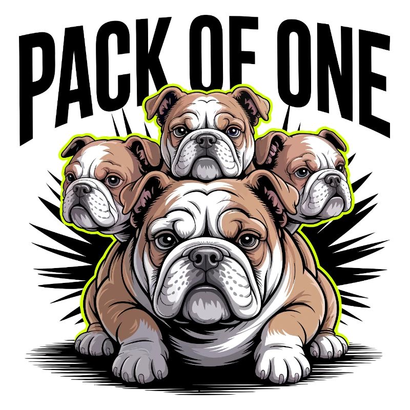 Meute d’un bouledogue