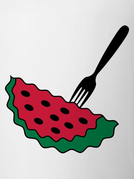 Melon avec fourchette