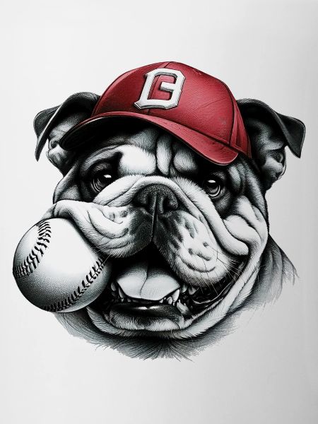 Bouledogue anglais Baseball Chien