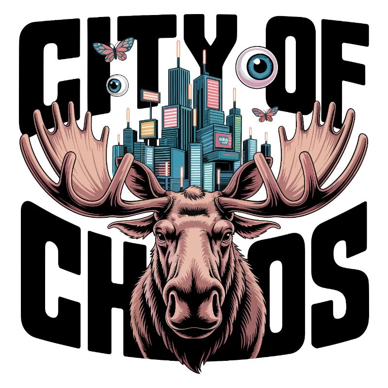 Moose City Skyline-Geweihe