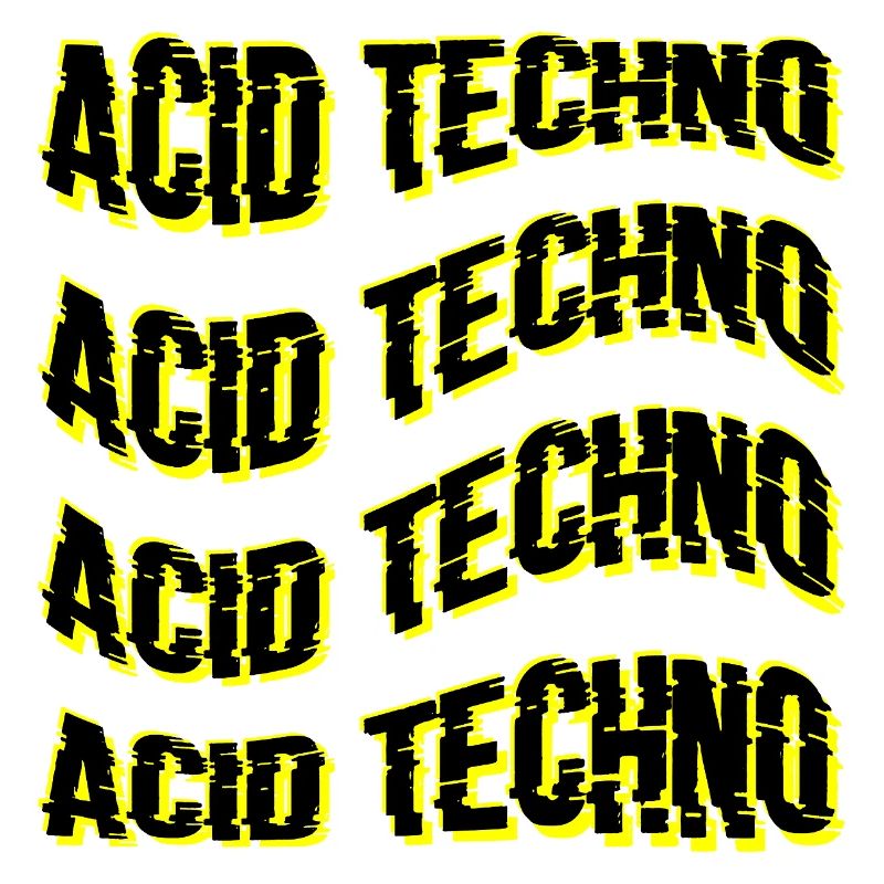 Glitch Acid Techno Repeats Neon