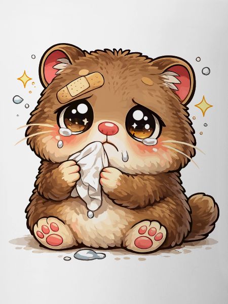 Cuddly Kitten Tear Ribbon Consolation