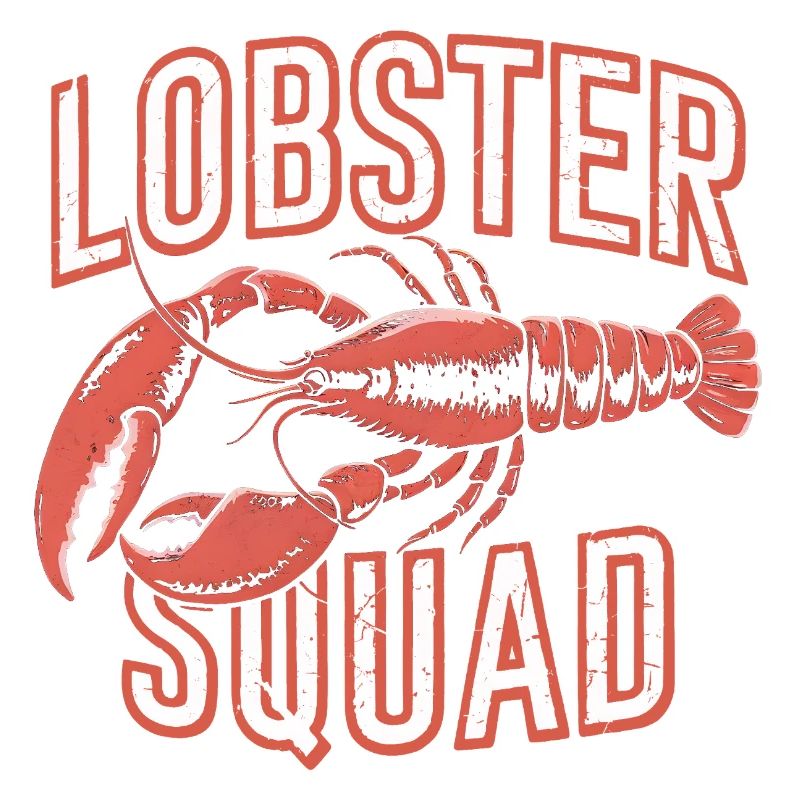 Équipe de fruits de mer vintage de la Lobster Squad
