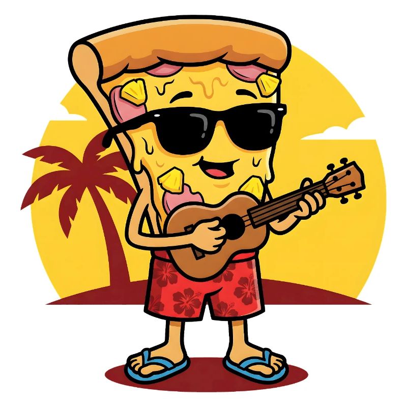 Sunset Beach Pizza Guitarist