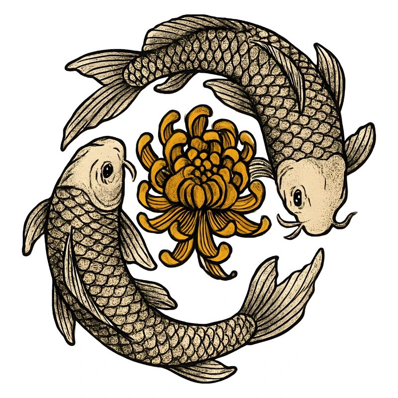 Chrysanthèmes du circuit Koi