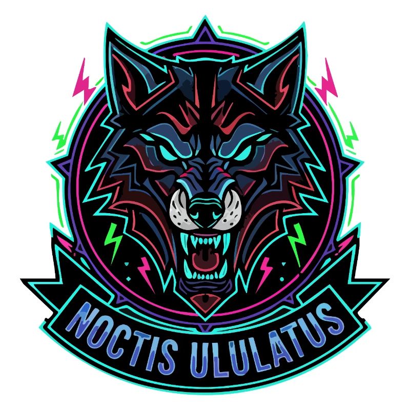 Neon Wolf Noctis Ululatus