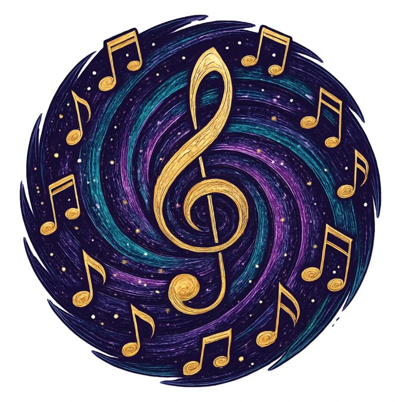 notes de musique cosmiques