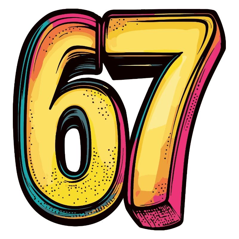 67 Numéro Coloré