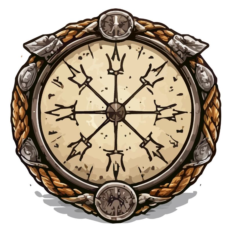 Vintage Compass Viking