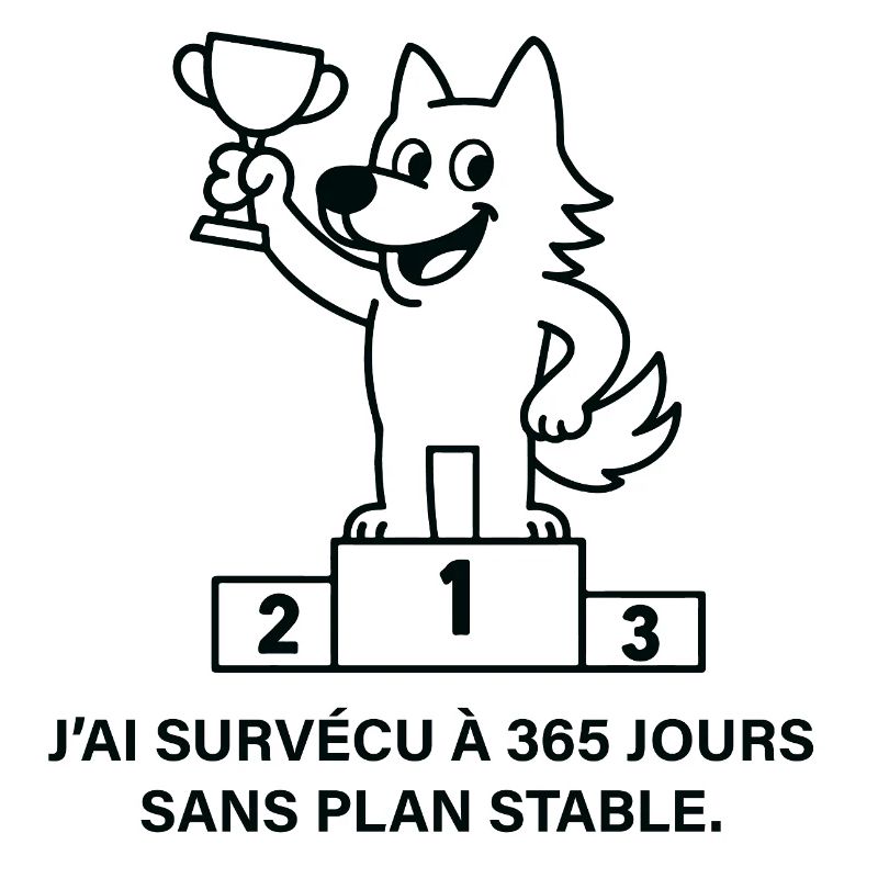Loup vainqueur sans plan stable