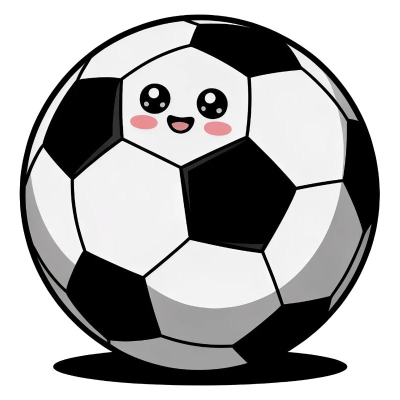 Fußball comic süß