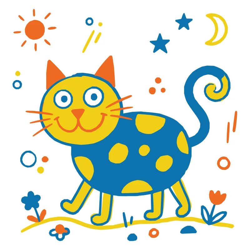 Kunterbunte Katze