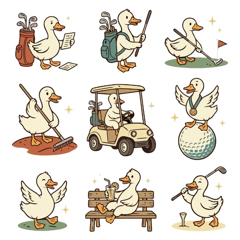 Un design de golf amusant pour de vrais golfeurs