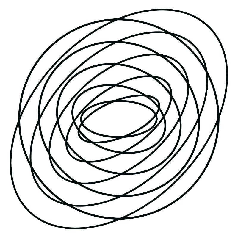 Coiled Abstract Spiral Circle