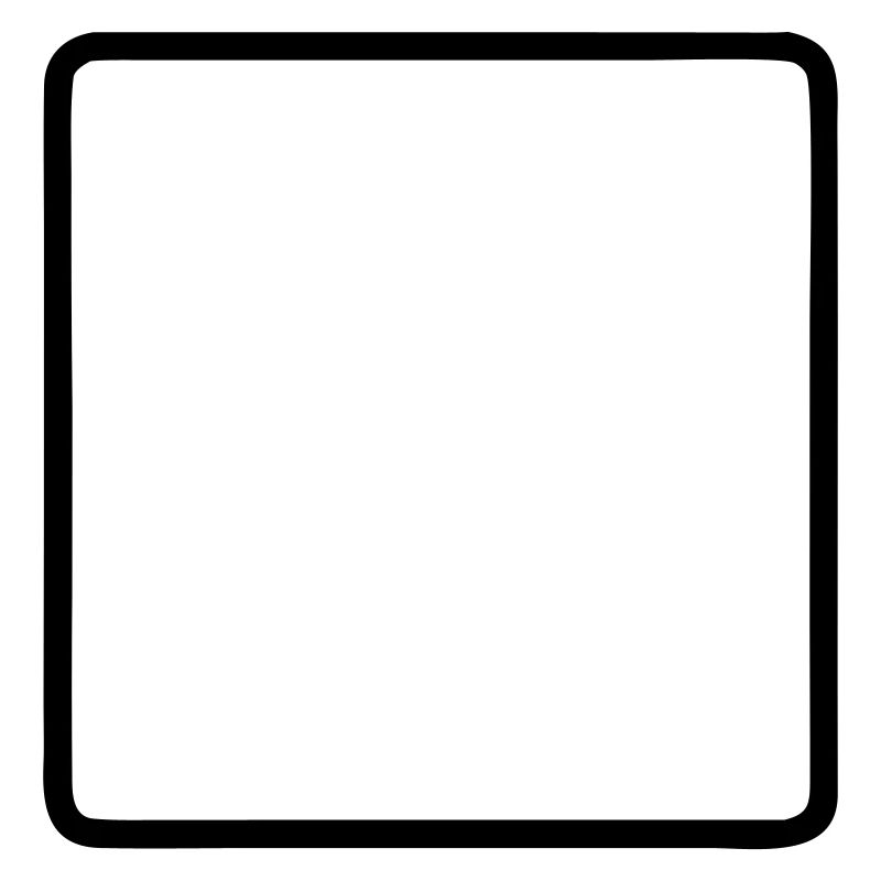 Square Frame Rounded Outline
