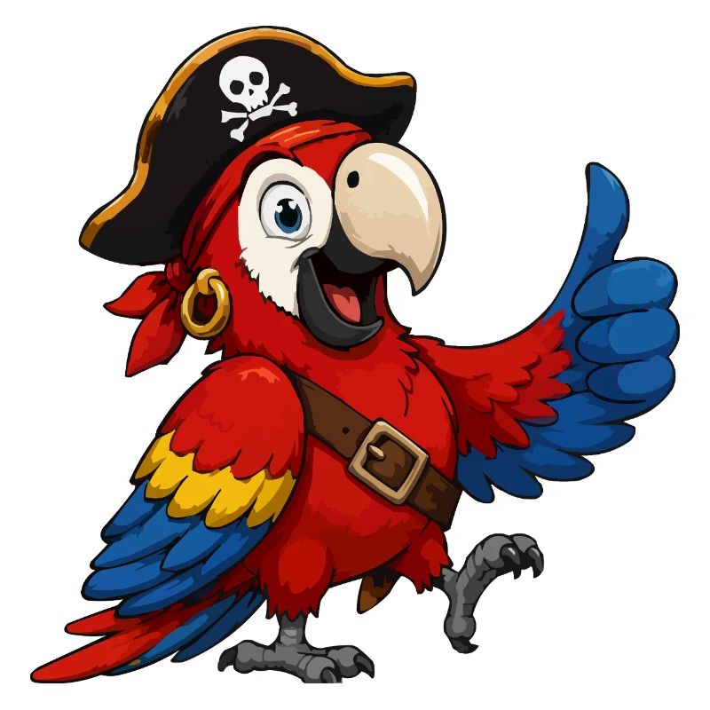 Pirate Parrot Thumbs Up