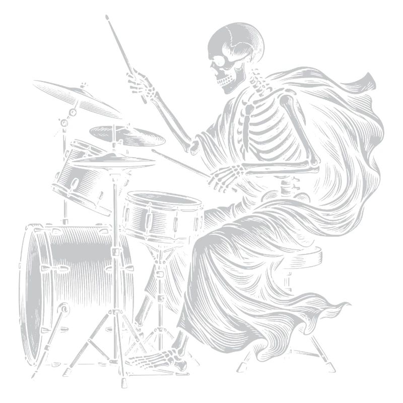 Batteur squelette avec cape