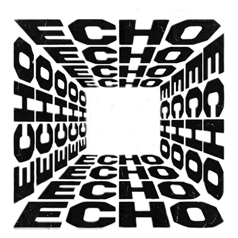 Tunnel Echoes Typographic Pattern